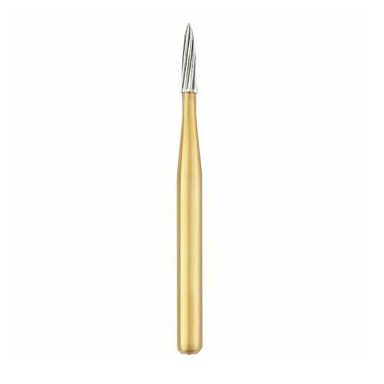 10 Pcs Dental Trimming&Finishing Burs Gold Carbide Burs 7901/7803/7104/7404/1957