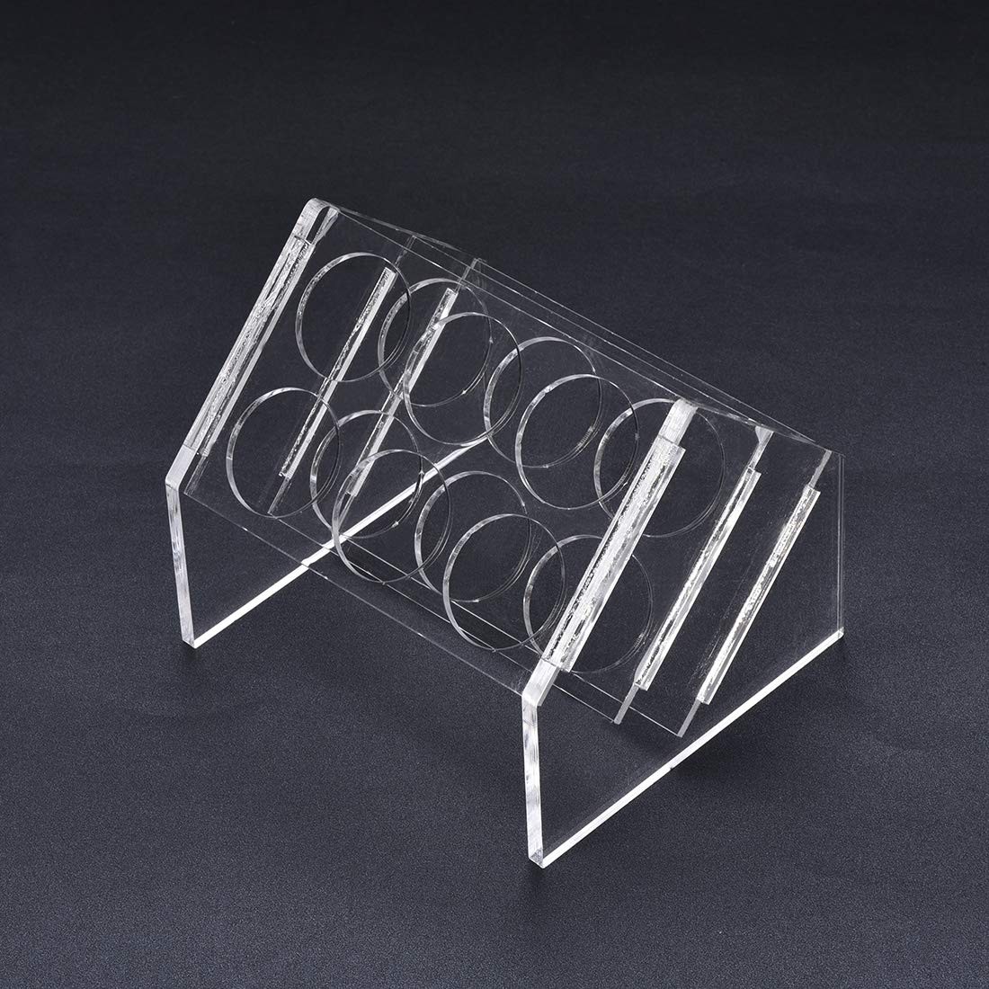 uxcell Slant Rack Acrylic Test Tube Holder 6 Wells for 50ml Centrifuge Tubes…
