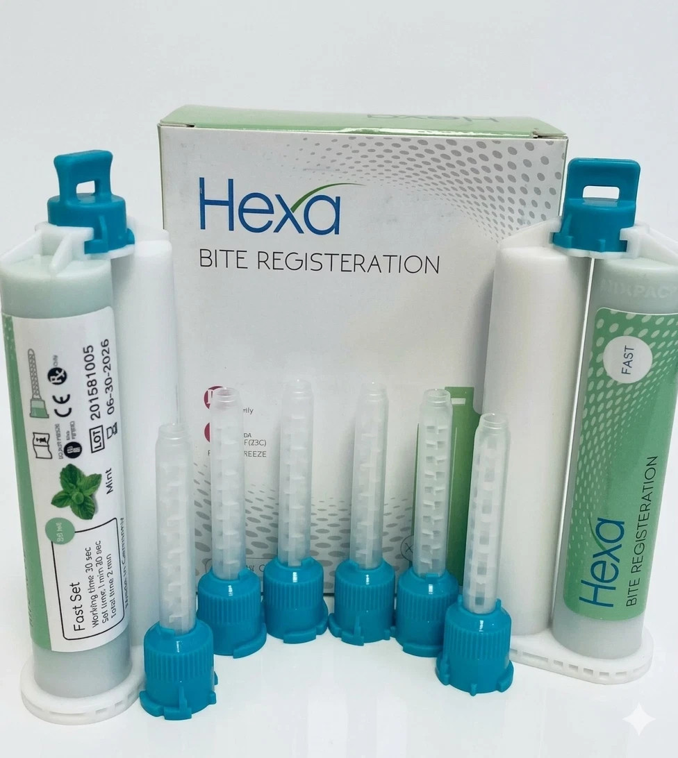 Super Fast Set, Hexa Bite Registration – 10 x 50 ml cartridges & 10 mixing tips