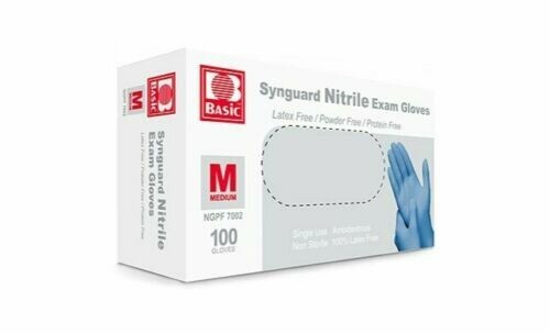 Nitrile Gloves 1 Case Synguard Blue Exam Nitrile Gloves Size Med 10 box 100
