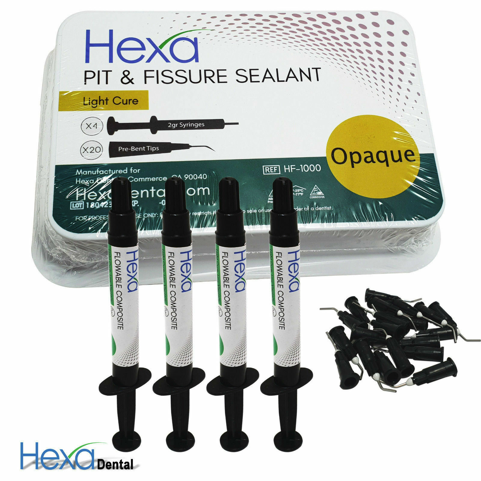 Pit & Fissure Sealant Light Cure HF-1000 Hexa Exp: April 2026 (1 Pack)