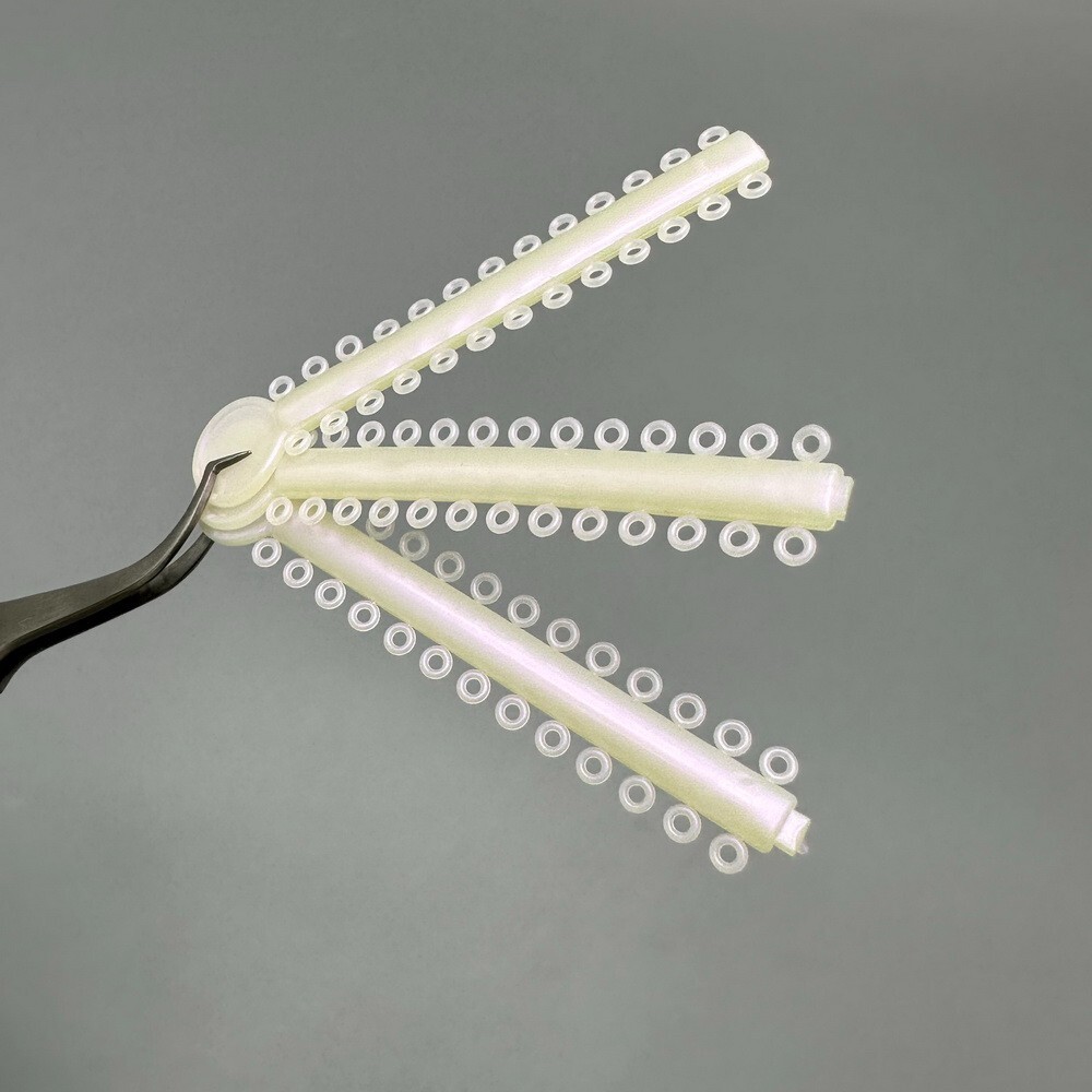 1040tie Dental Orthodontic Ligature Ties Braces Elastic Rubber Bands Mixed Color