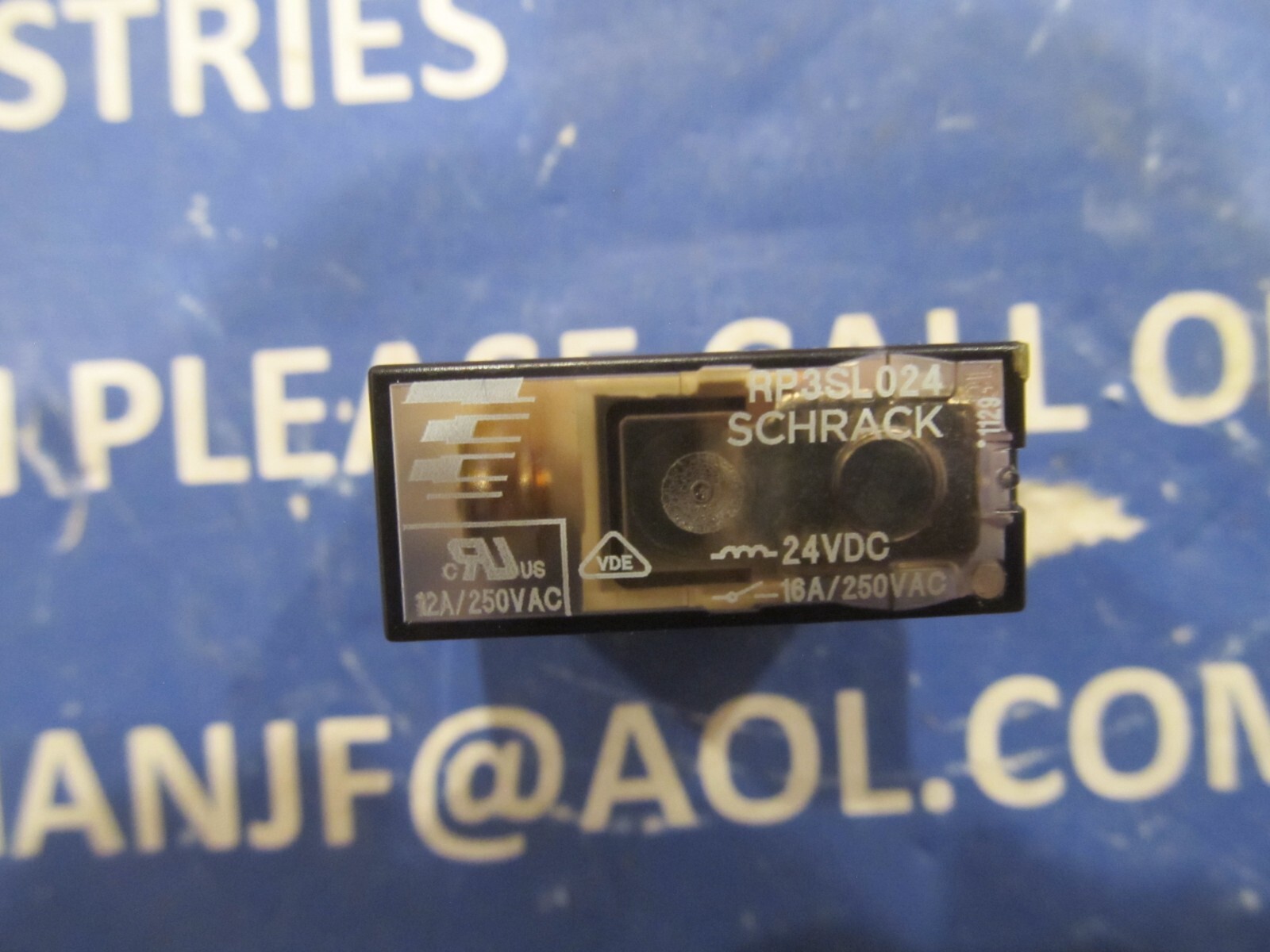 Shrack General Purpose PCB Relay, 4Pin, 1 Pole, 16a, 24vdc, RP3SL024 New Surplus