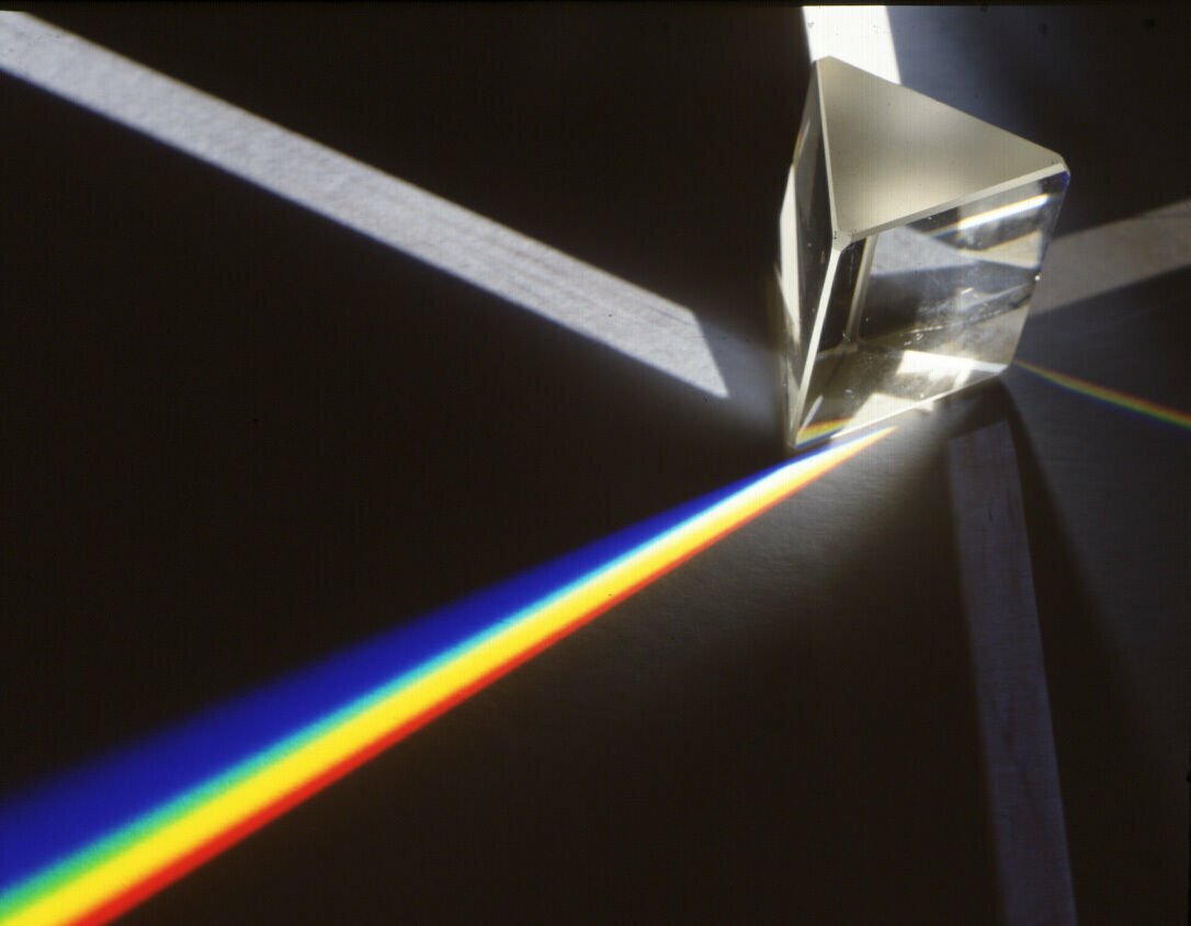 2.5 in Optical Glass Triangular Prism Teaching Light Spectrum Physics USA SELLER