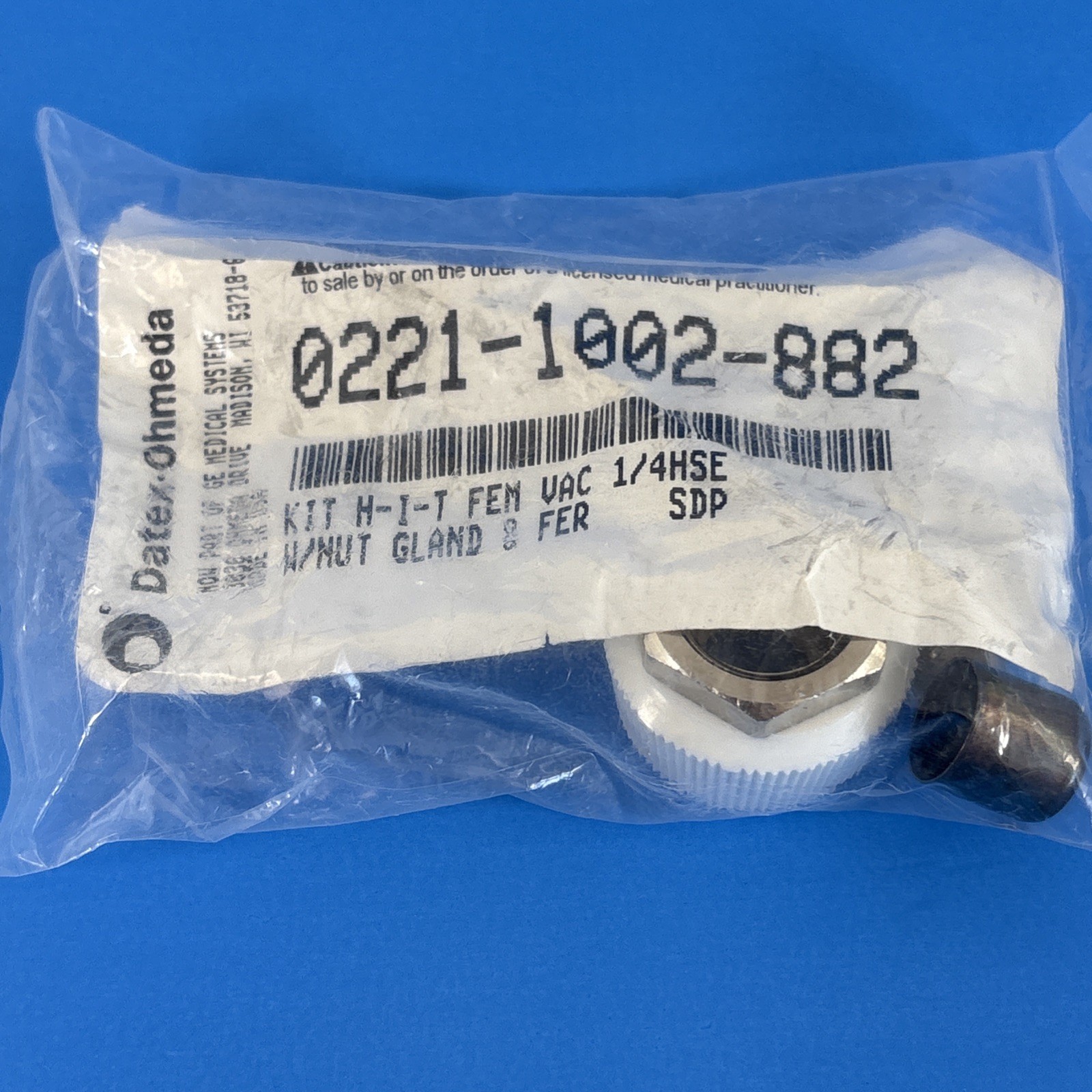 Kit H-I-T Female Vacuum 1/4 Hose with Nut Gland and FER SDP 0221-1002-882