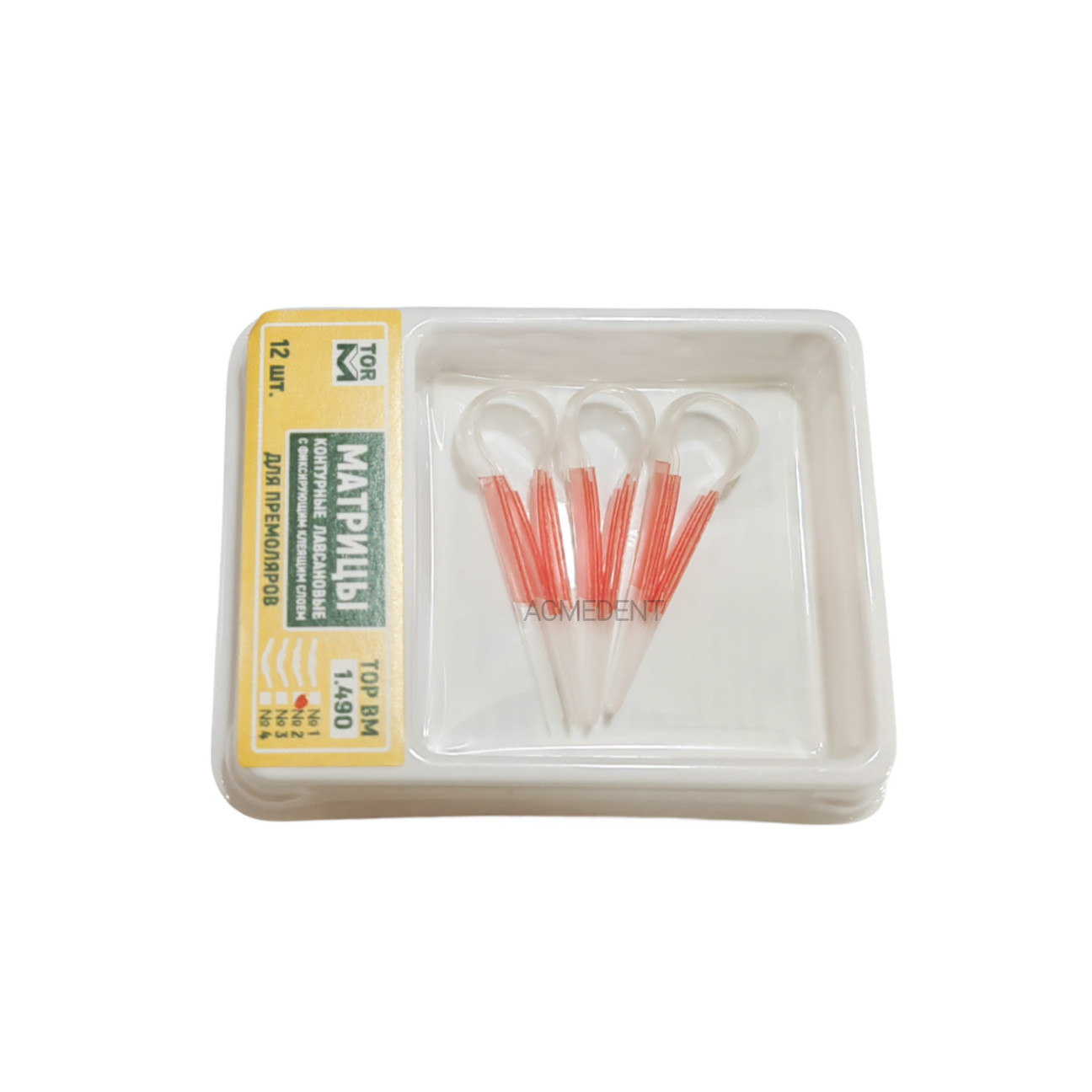 Dental Clear Matrix Self Adhesive Transparent Contoured Matrices Premolar TOR VM