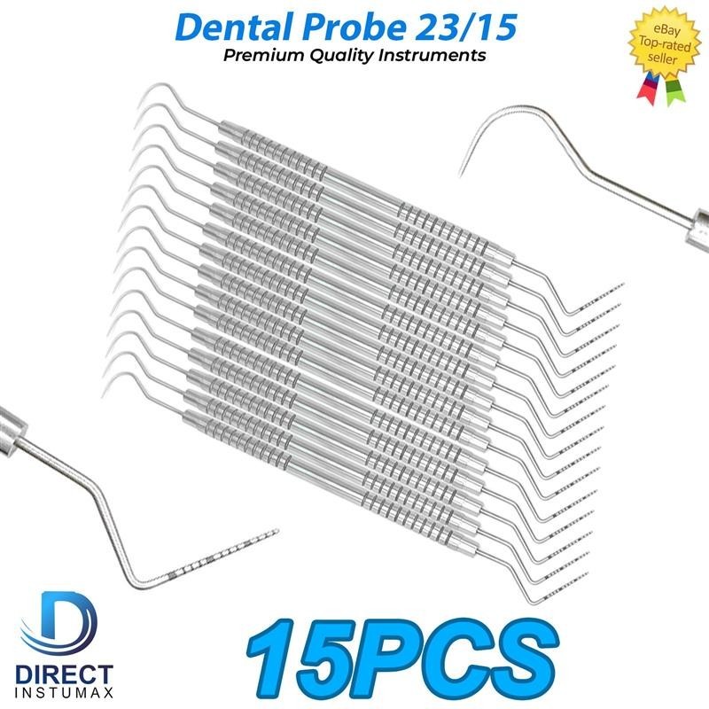 Dental Perio Explorer 23 Probe UNC 15 Color Marking Diagnostic Double Ended Tool