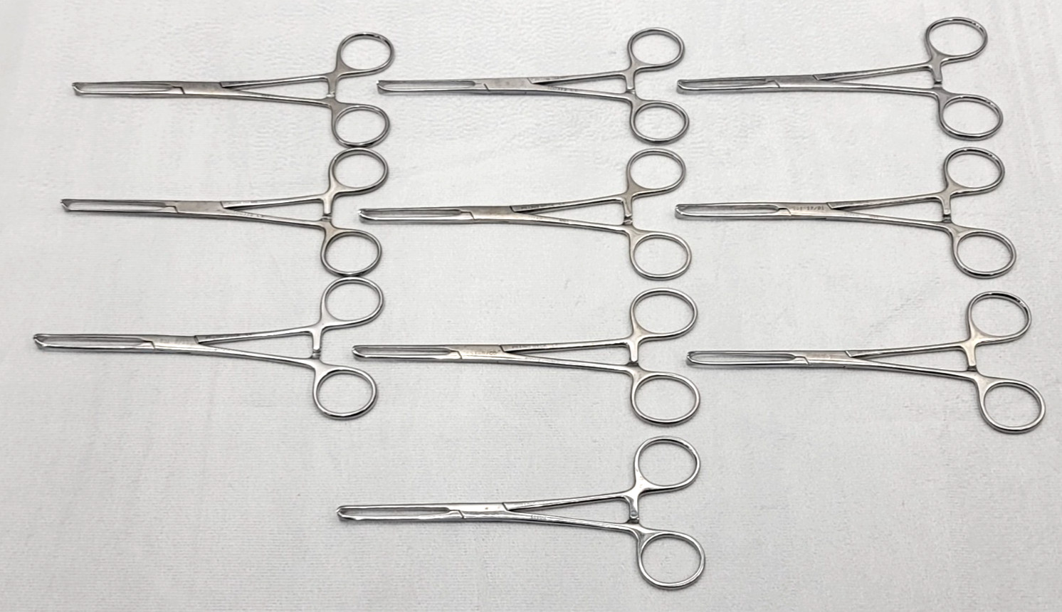 (10x) Pilling Weck 500312 Allis Tissue Forceps 7.5″ 5×6 Teeth