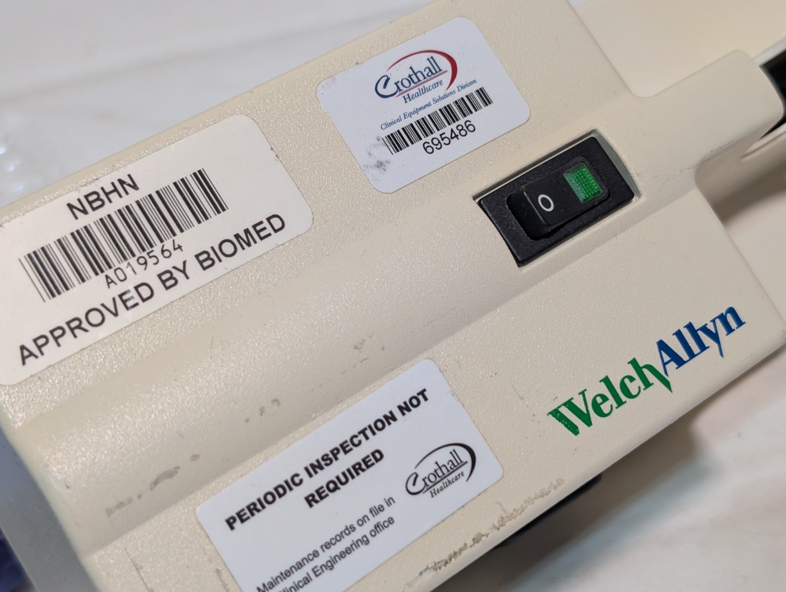 Welch Allyn 767 Series Transformer without Heads 120VAC, 60Hz, 0.5A, Made in USA