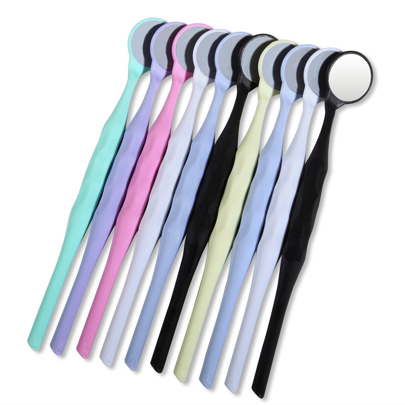 10pcs Dental Mouth Mirrors Reflector Oral Mirror Teeth Whitening Single Side USA