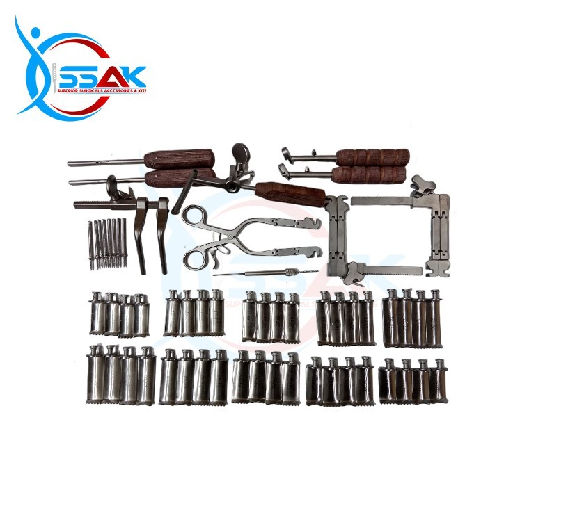 Caspar Cervical Distractor Screw Neurosurgical Orthopedic Instruments 57 PCS Set