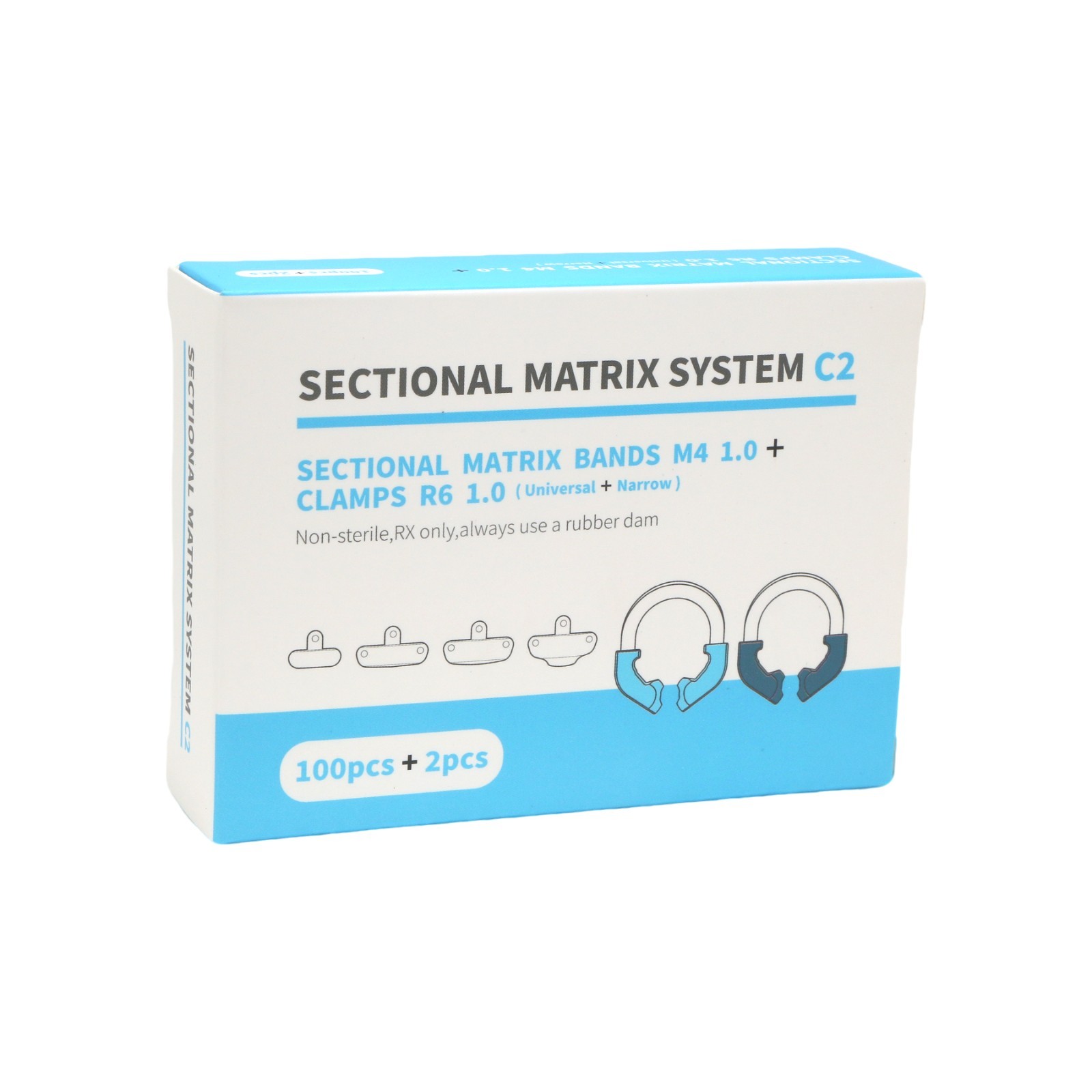 Garrison Palodent V3 Compatible Sectional Matrix Ring & Clamp Set Dental