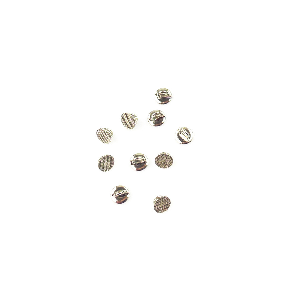 Dental Orthodontic Lingual Buttons Bondable Ceramic Round/Rectangular Base 10Pcs