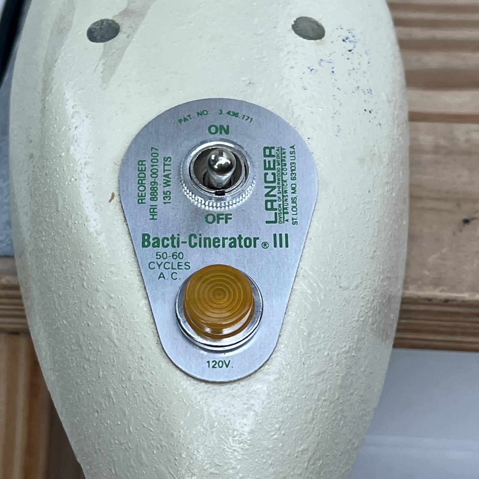 Lancer Bacti-Cinerator III Mini Tube Furnace 8889-001007 135 Watts