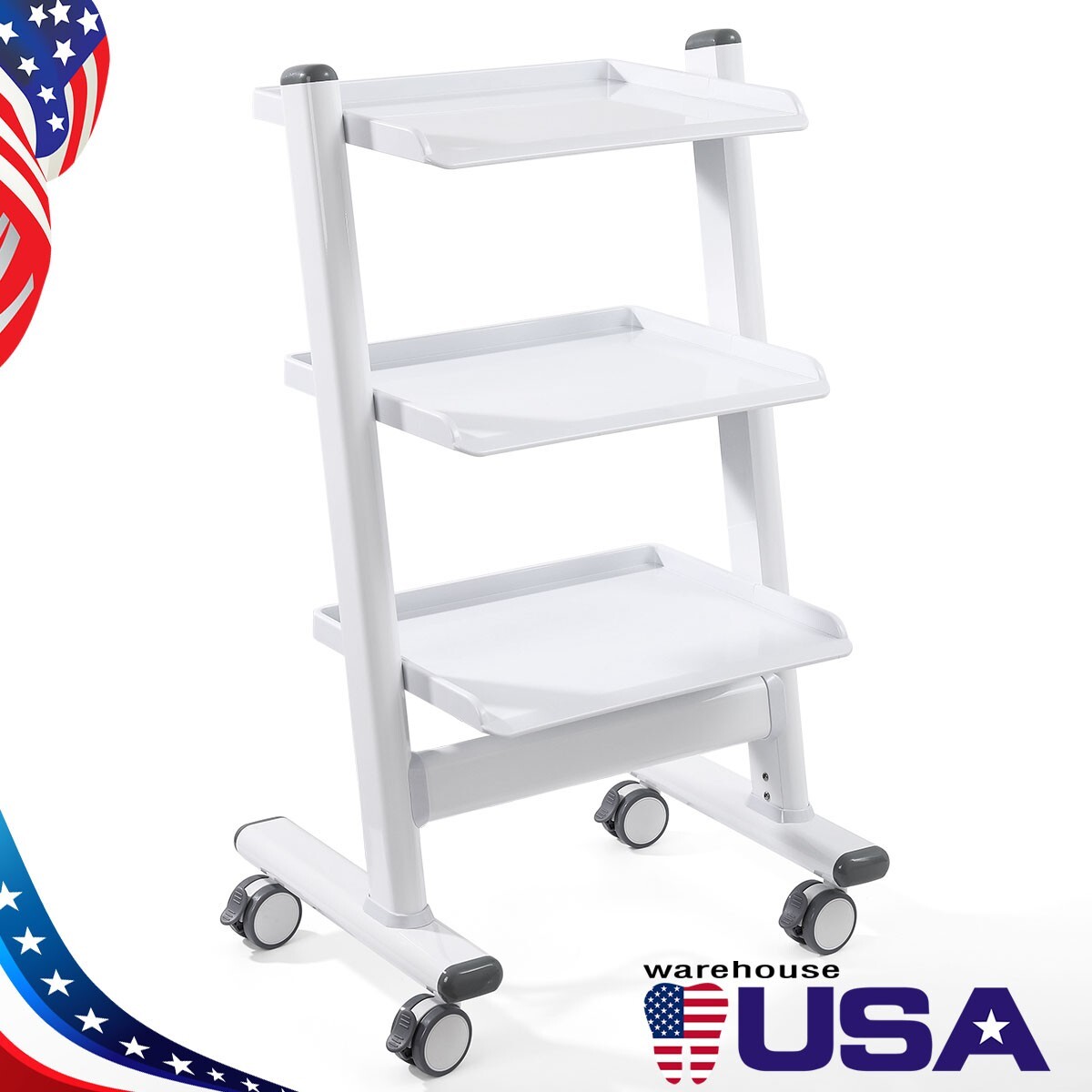 Dental Mobile Utility Cart Storage Cabinet /Intraoral Scanner /Medical Trolley