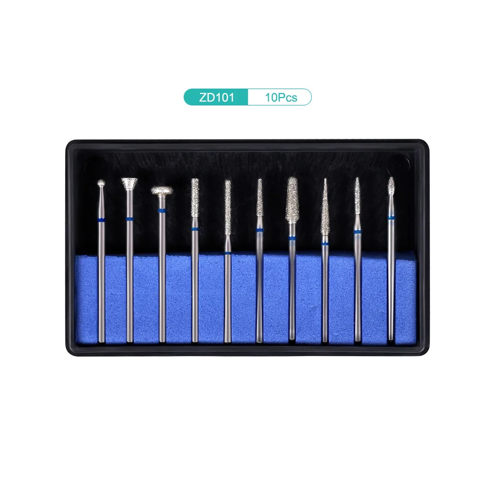 Dental Lab Polishing Burs Drills Tungsten Steel Carbide Bur HP 2.35mm 10pcs/set