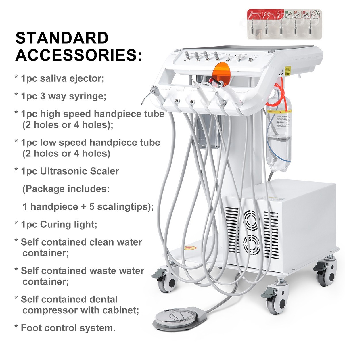 US Woodpecker Dental UDS-P Ultrasonic Piezo Scaler Handpiece Scaling+Perio+Endo