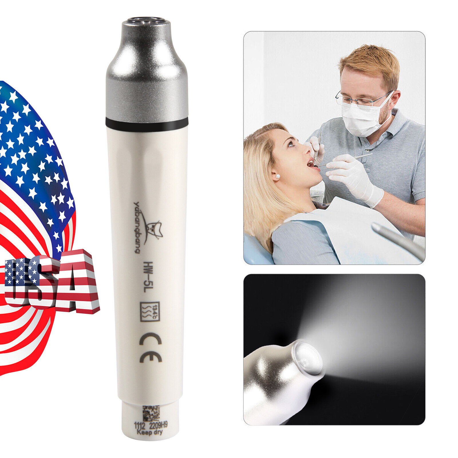 Dental Detachable LED Ultrasonic Scaler Handpiece HW-5L fit for WOODPECKER/EMS A