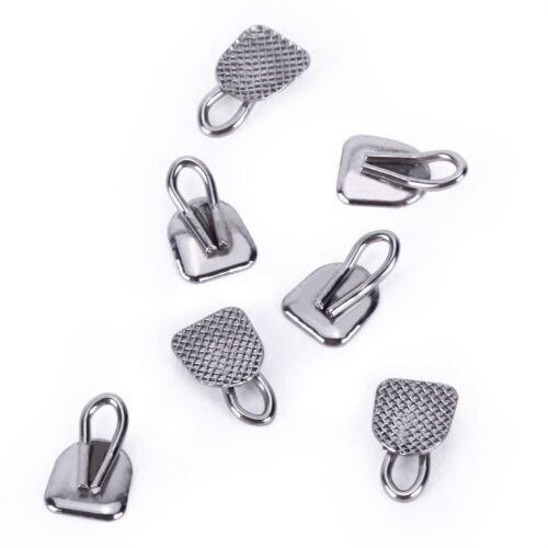 Dental Orthodontic Lingual Buttons Bondable MIM Traction Hook Round/Rectangular
