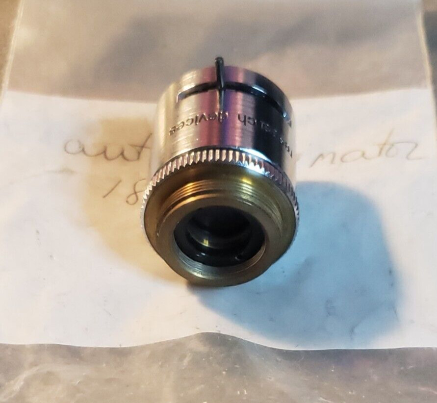 MICROSCOPE OBJECTIVE RESEARCH DEVICES AUTOCOLLIMATOR + IRIS OPTICS (DS1D3)
