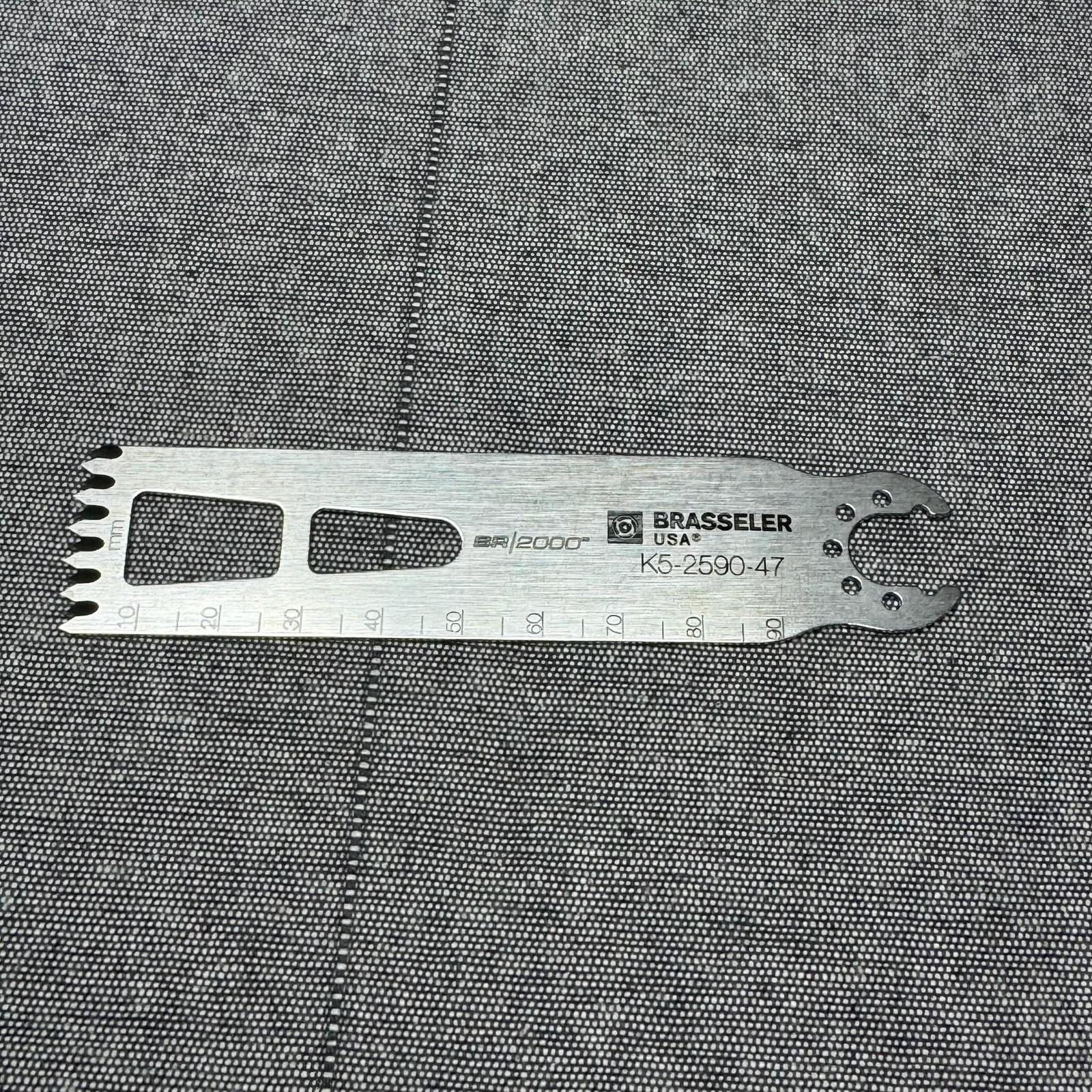 Brasseler USA BR2000 K5-2590-47 Stainless Surgical Measuring Gauge Dental Ortho