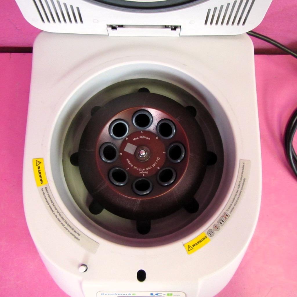 Benchmark LC-8 Benchtop 120V Centrifuge 8 Place Fixed Rotor 400-5000 rpm & Timer