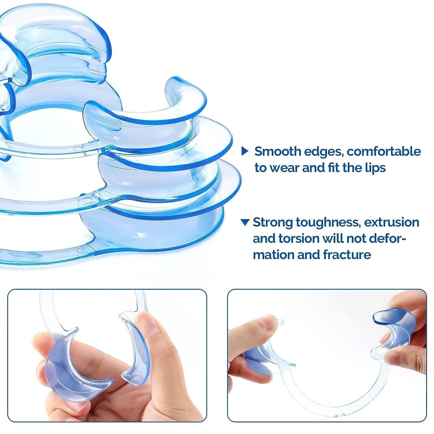 3 x Retractor de mejillas Blanqueamiento de dientes Abridor de Boca Dentista