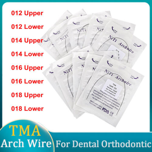 Dental Orthodontic Beta TMA Titanium Molybdenum Alloy Round Natural Arch Wire