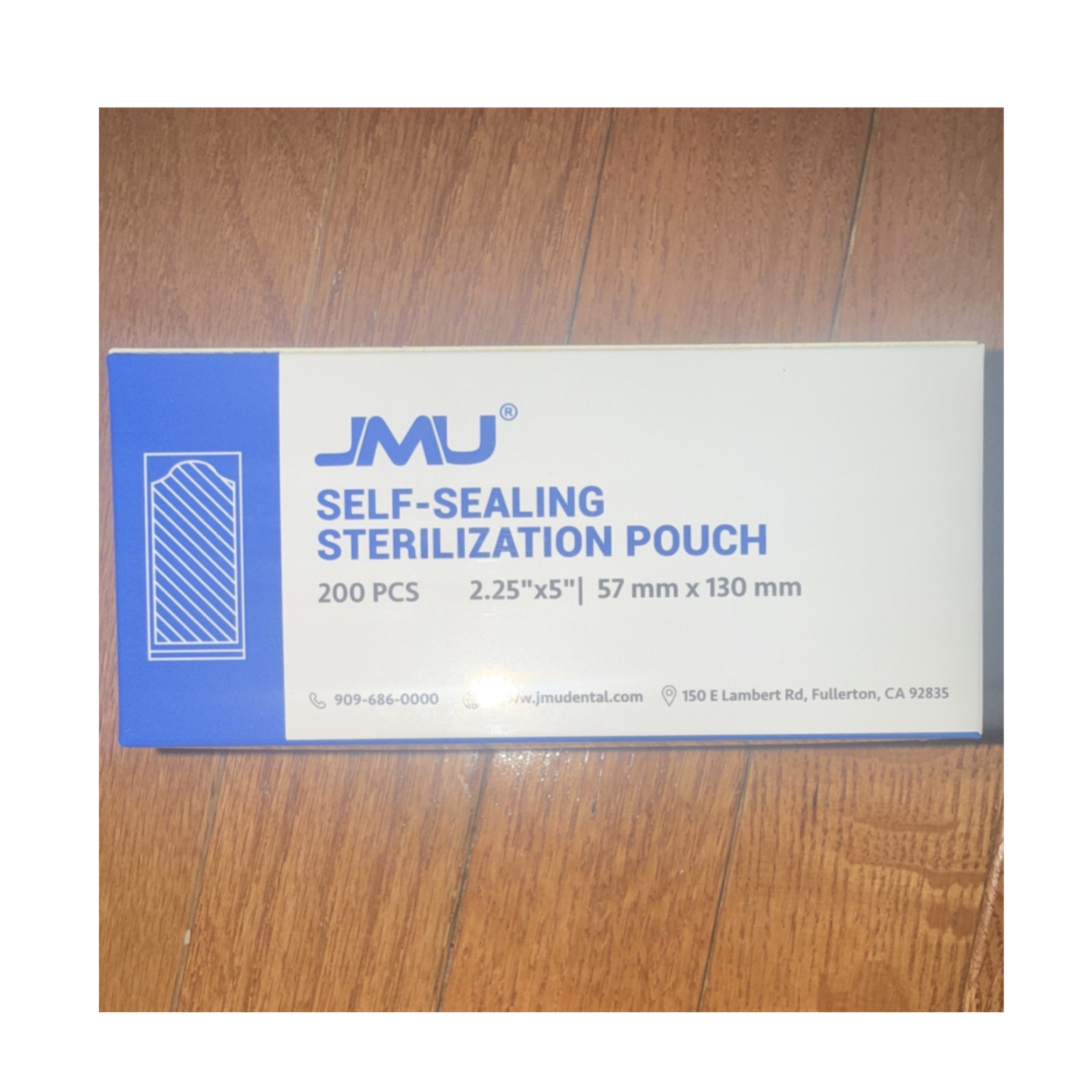 JMU Self-Sealing Sterilization Pouches 2.25″x5″ 200 PCS for Dental Laboratory
