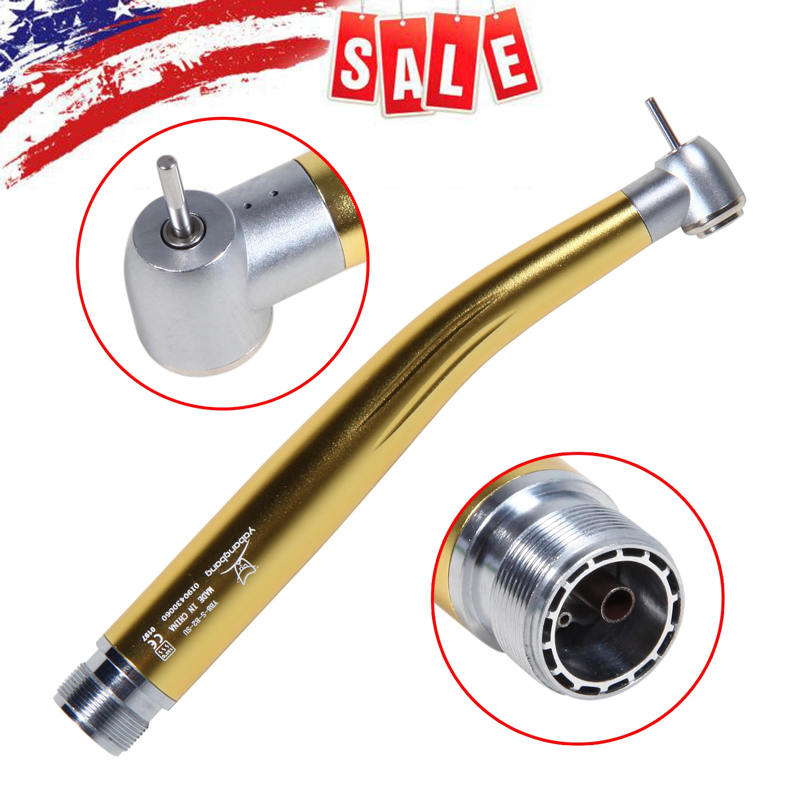 Dental Push Button High Speed Handpiece Air Turbine NSK Pana Max Style 2-Hole