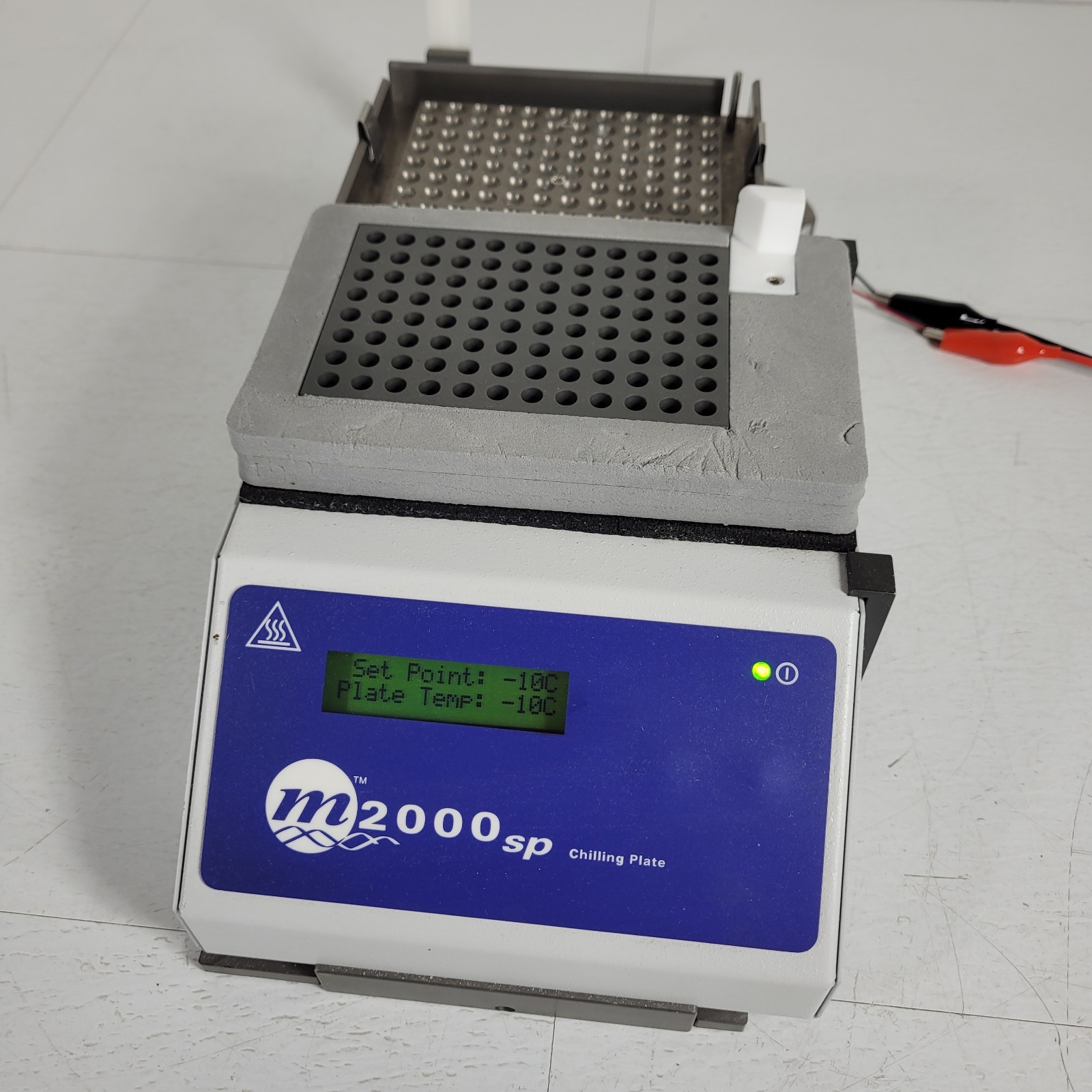TESTED Abbott M2000SP Chilling Hot Plate 12VDC -10 to +100 Degree C 96 Vial Tray