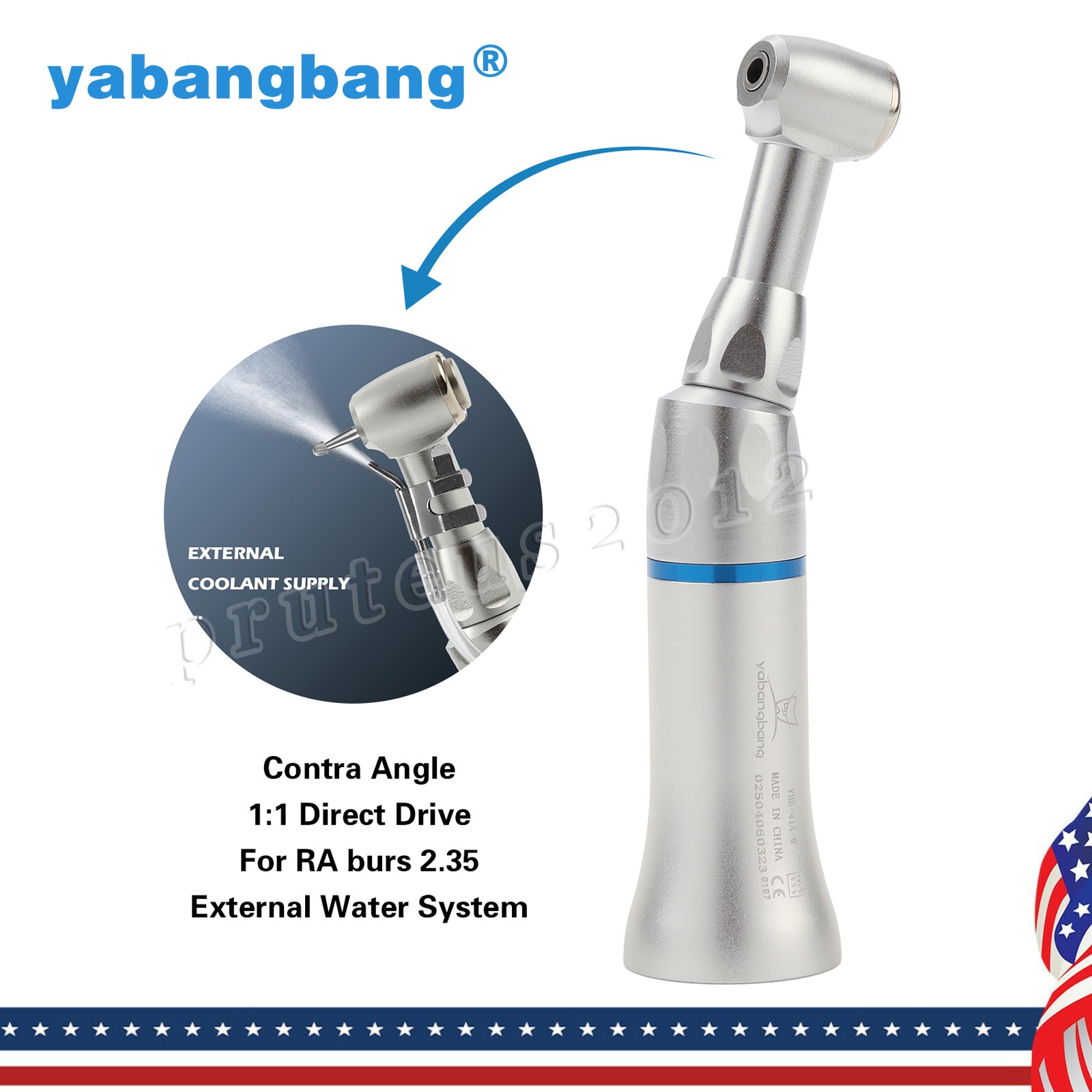 NSK Style Dental Low Slow Speed Handpiece Contra Angle Push Button E-Type FDA CE