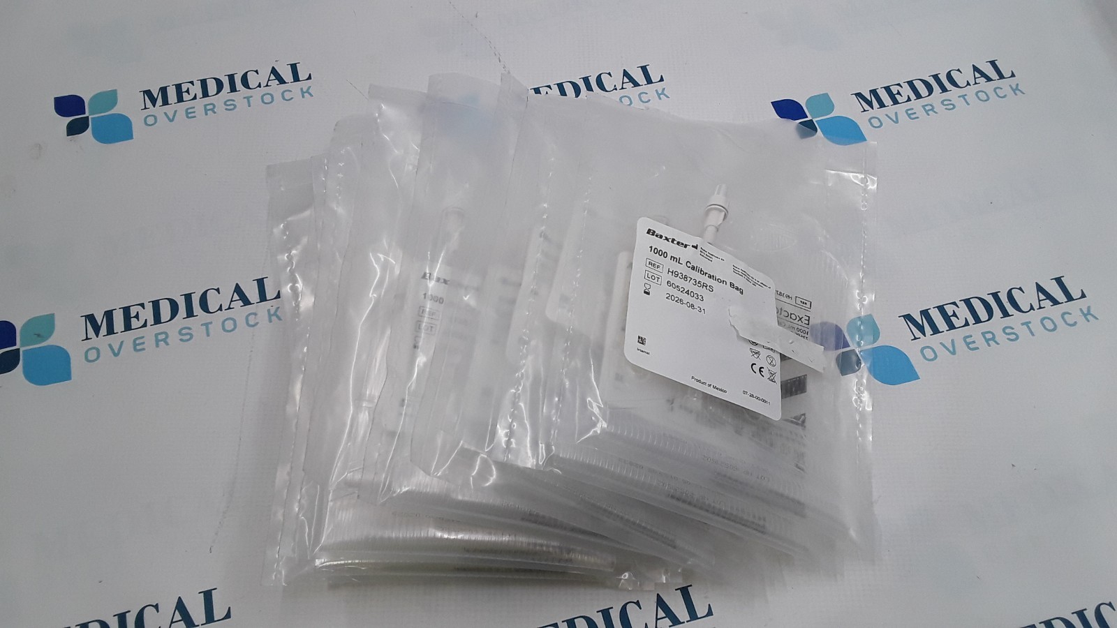 Baxter 1000 mL Calibration Bag REF H938735RS Lot of 11 EXP 2026-08-31