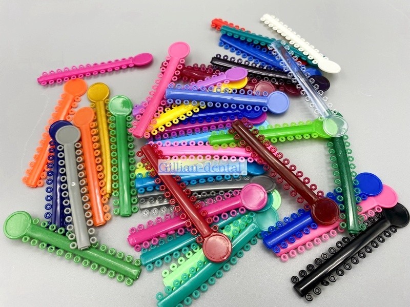 Dental Orthodontic Ligature Ties Braces Elastic Rubber Bands Mixed Color 1040pcs