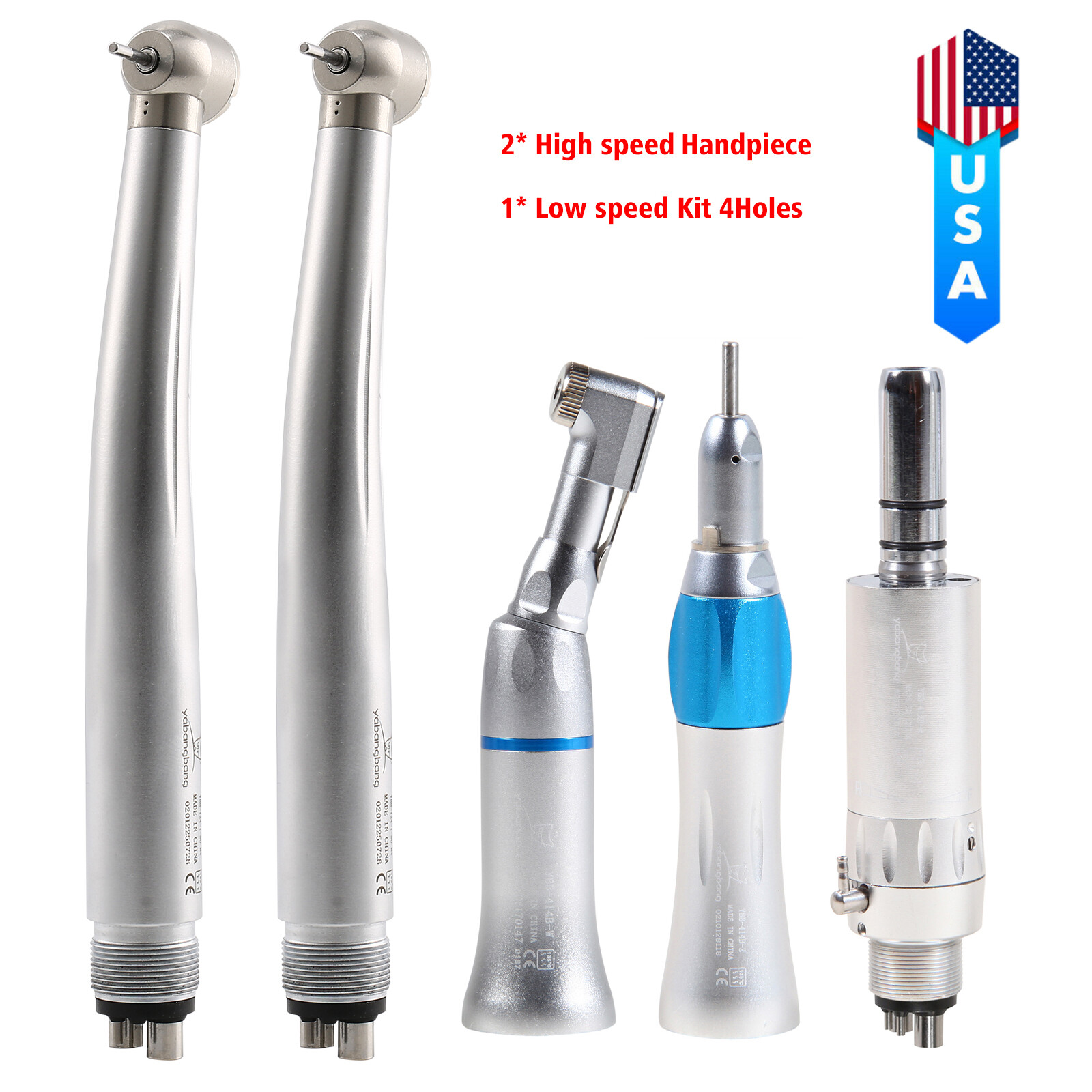NSK Style Dental High Low Speed Handpiece / Kit 2/4 Holes Air Turbine