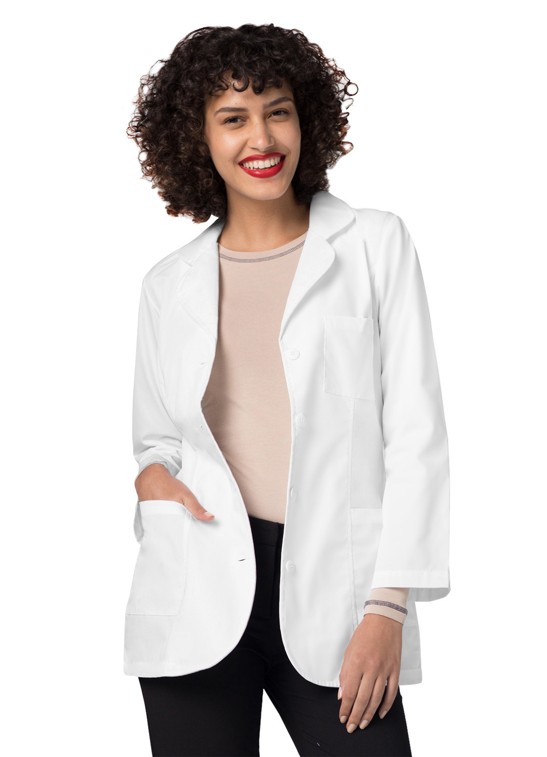 “Adar Women Doctor Nurse Uniform Multiple Pockets Princess Cut Lab Coat – 30″””