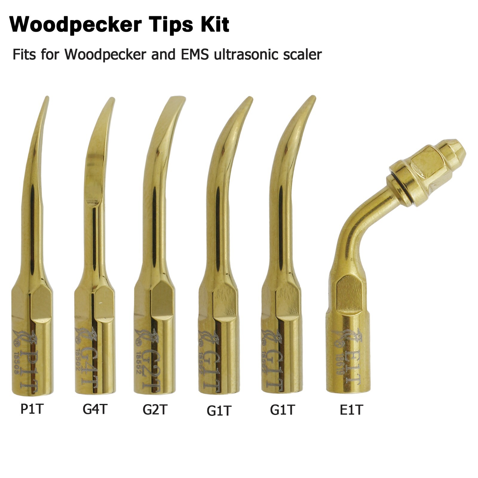 Woodpecker Dental Ultrasonic Piezo Scaler Tips HW-5L Handpiece UDS-N2 N3 LED G1