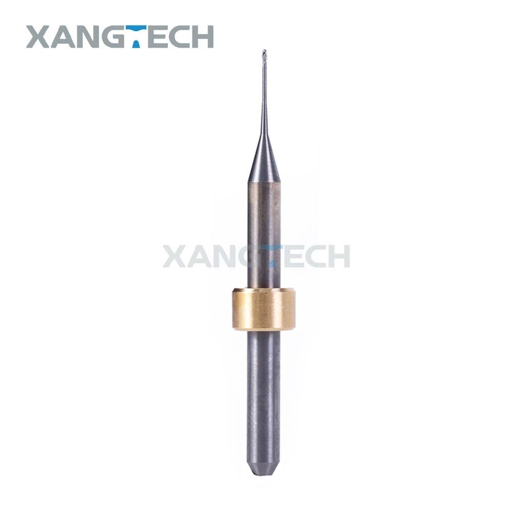 Yucera 5X PMMA Milling Burs Shank D 4mm Tools 0.6/1.0/2.0mm Cutters for Wax
