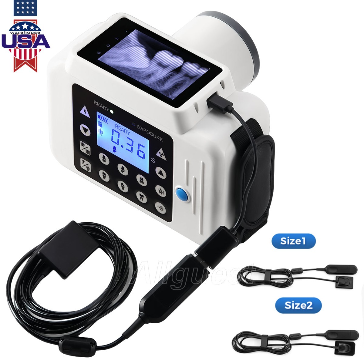 Dental Alumina Air Abrasion Polisher Sandblasting Gun With Water Spray 2/4 Hole
