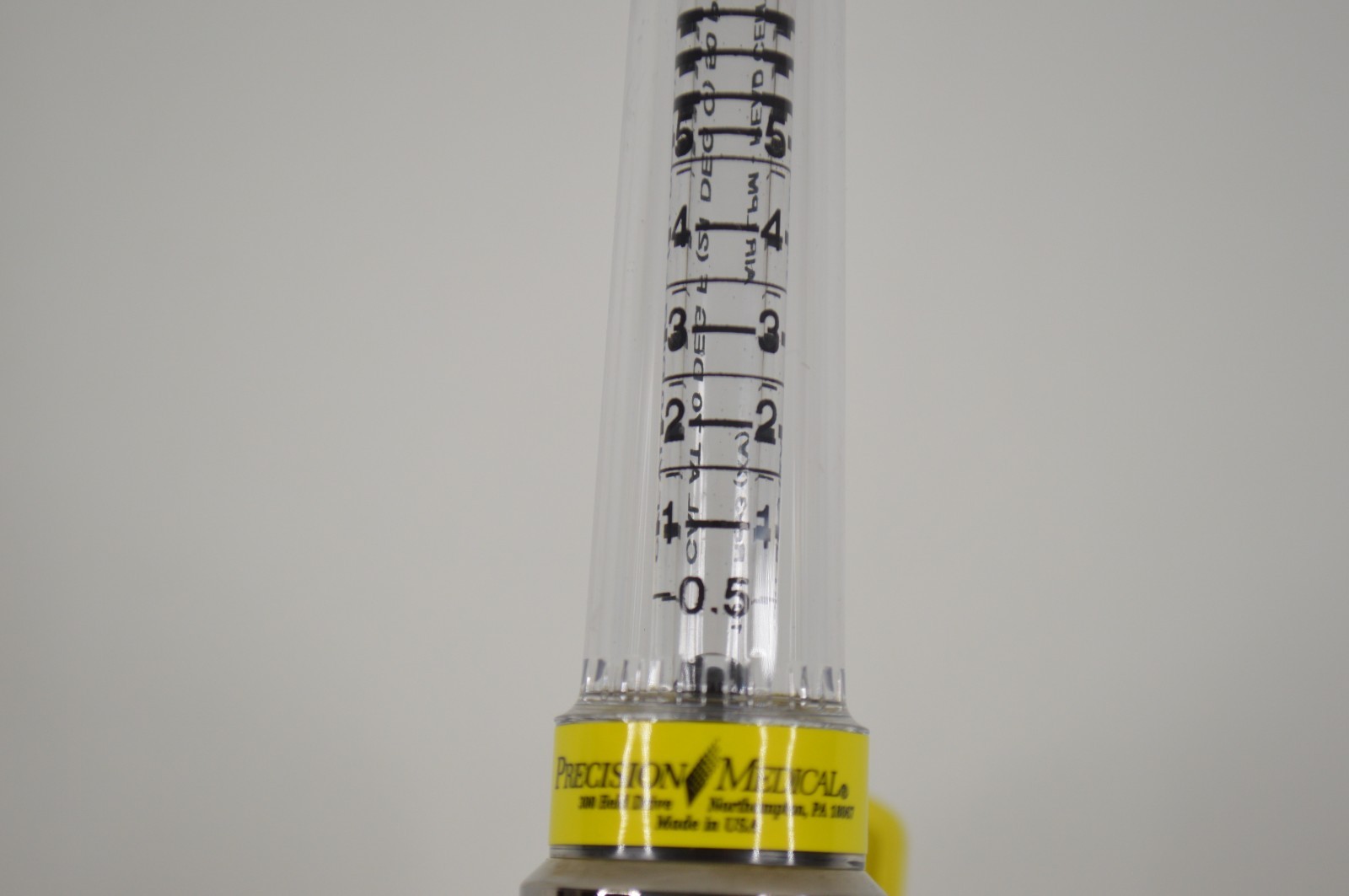 BRAND NEW Precision Medical 1MFA Medical Air Flow Meter 0.5-15 LPM Chrome