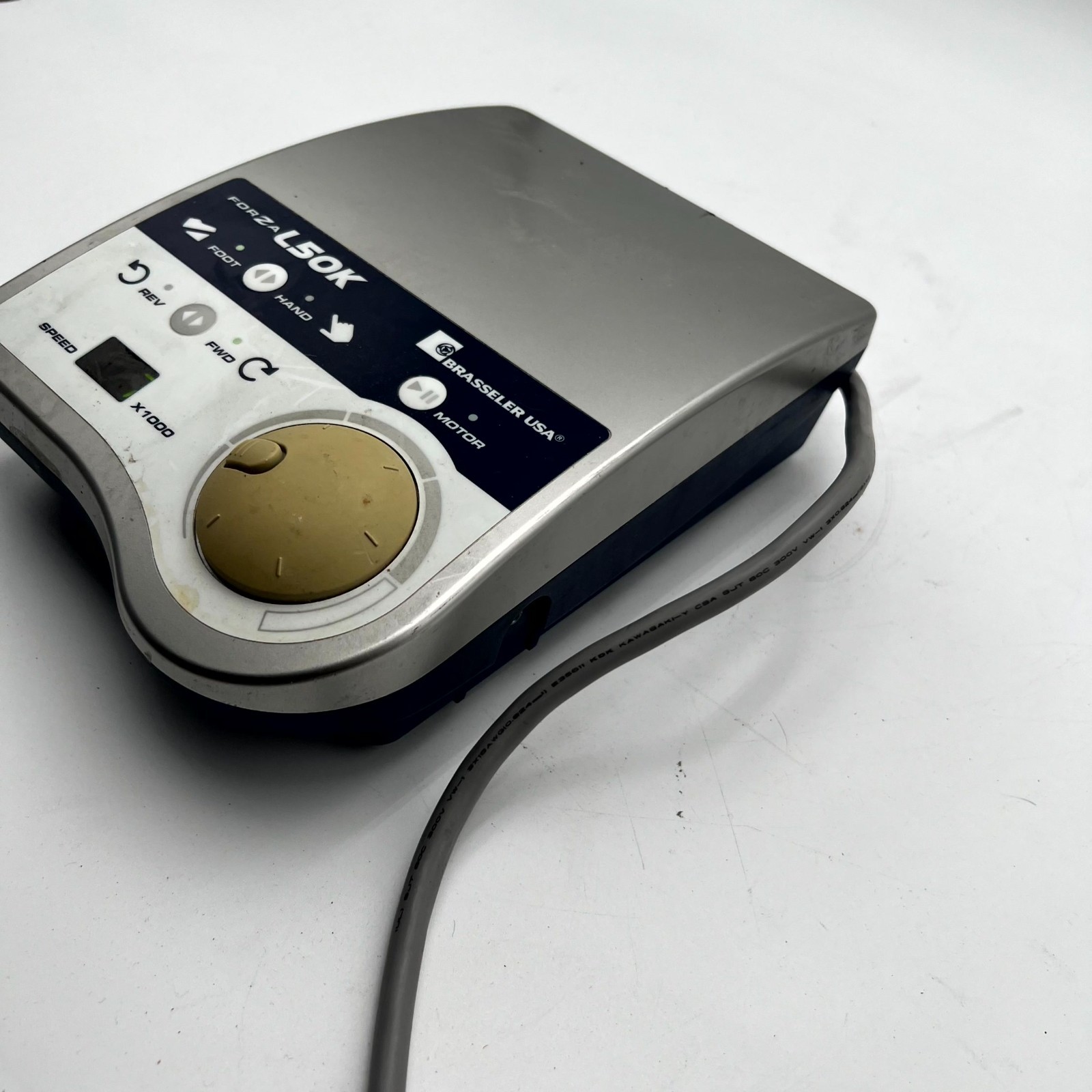 Forza L50K NE213-BRA Dental Micromotor Control Unit Silver Digital Speed Display