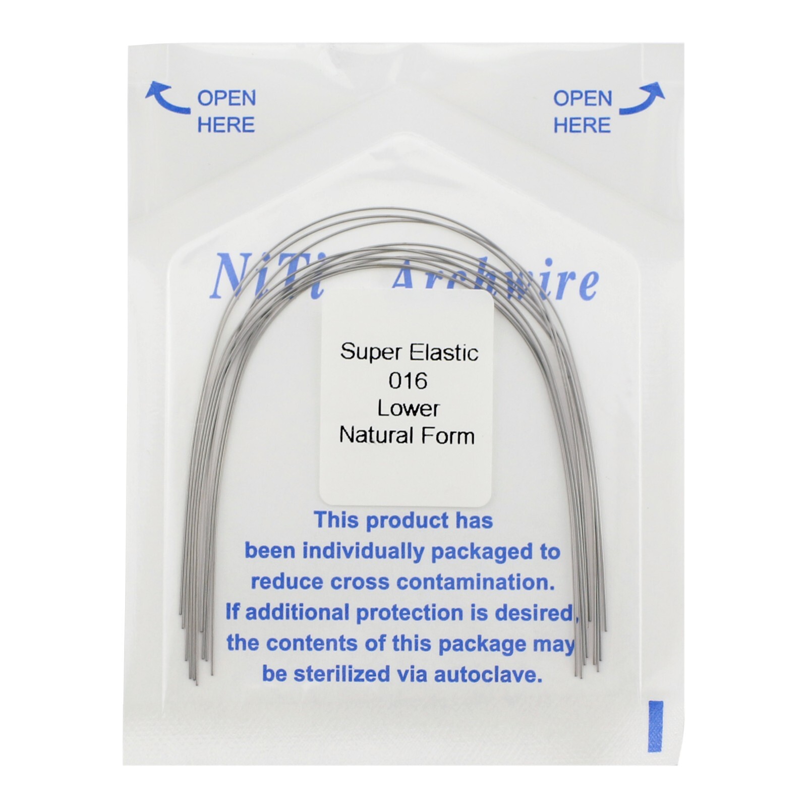 100PCS Dental Orthodontic Niti Arch Wire Natural Form Arches Round Rectangular