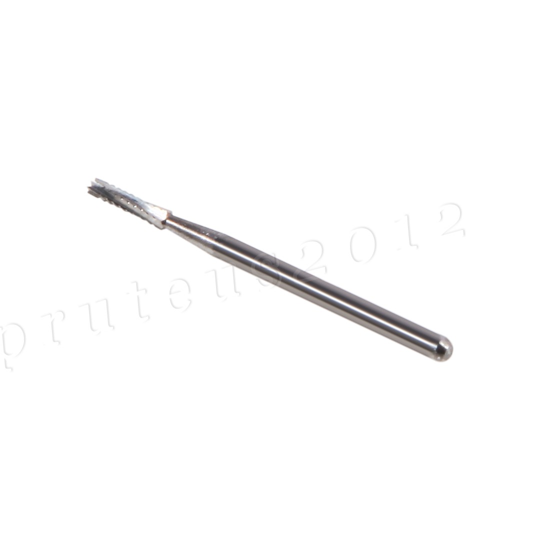 Dental Carbides Tungsten Carbide Bur FG557L Friction Grip Straight Fissure