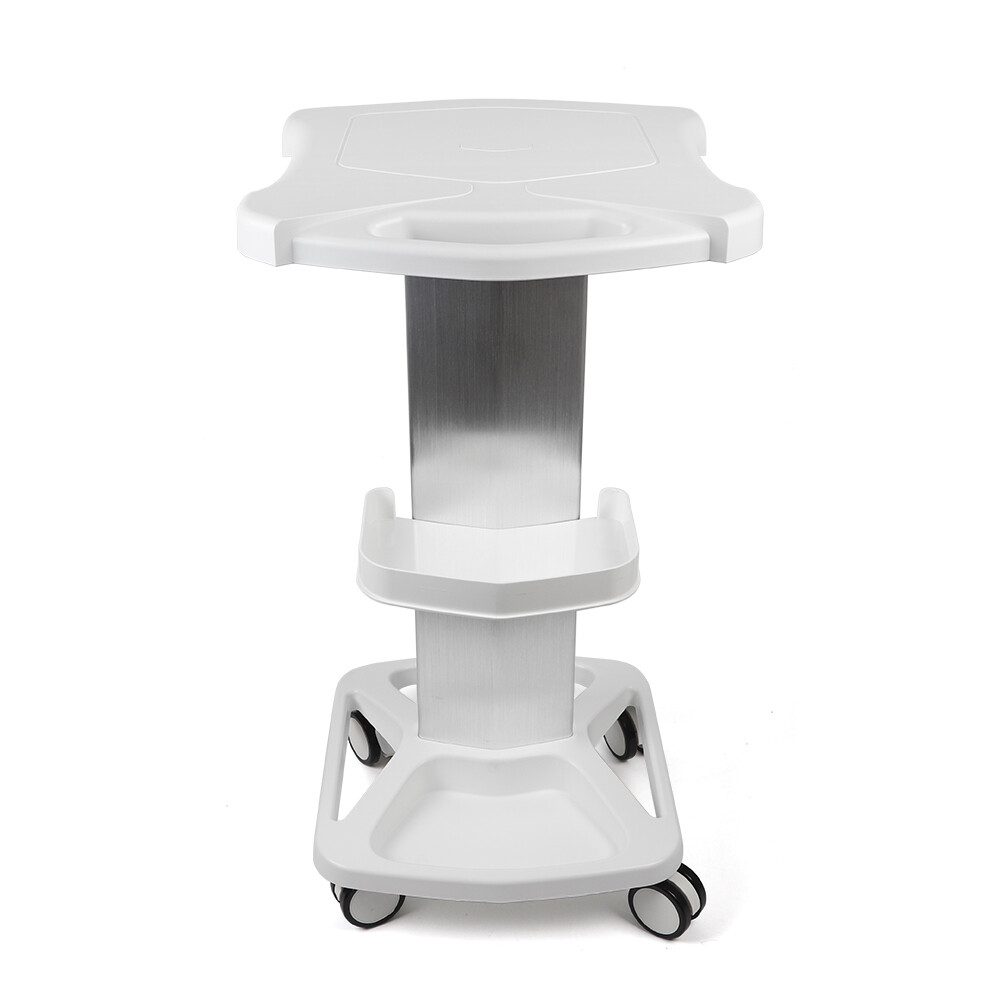 Mobile Trolley Medical Cart Medical Rolling Stand Storage Shelf w/ 4 Wheels