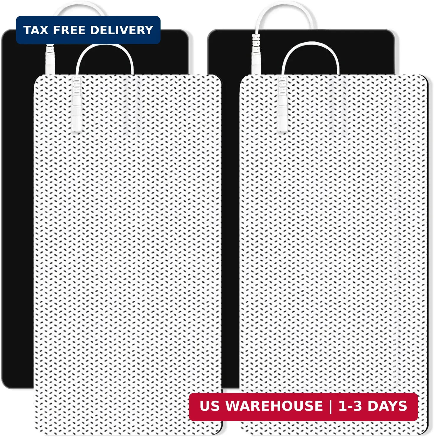 4×8 Large TENS Unit Replacement Pads XL Self-Adhesive Electrode Patches Back Pai