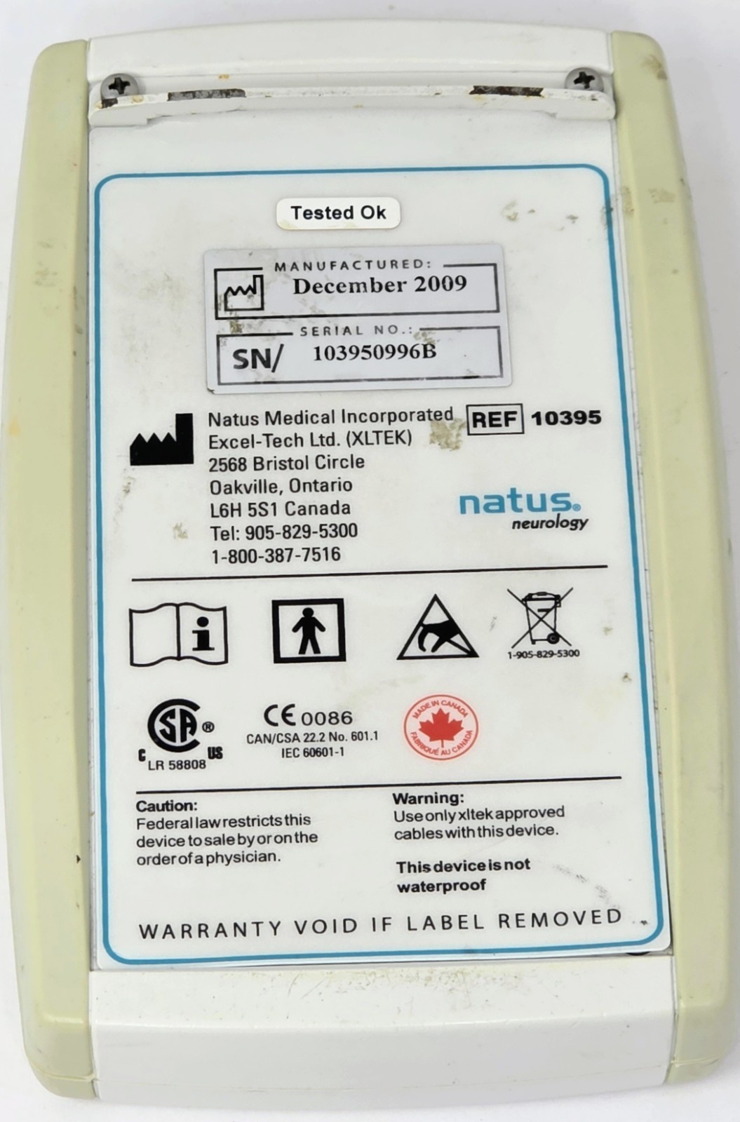 XLTEK Natus Neurology Sleep/EEG Breakout Unit 10395