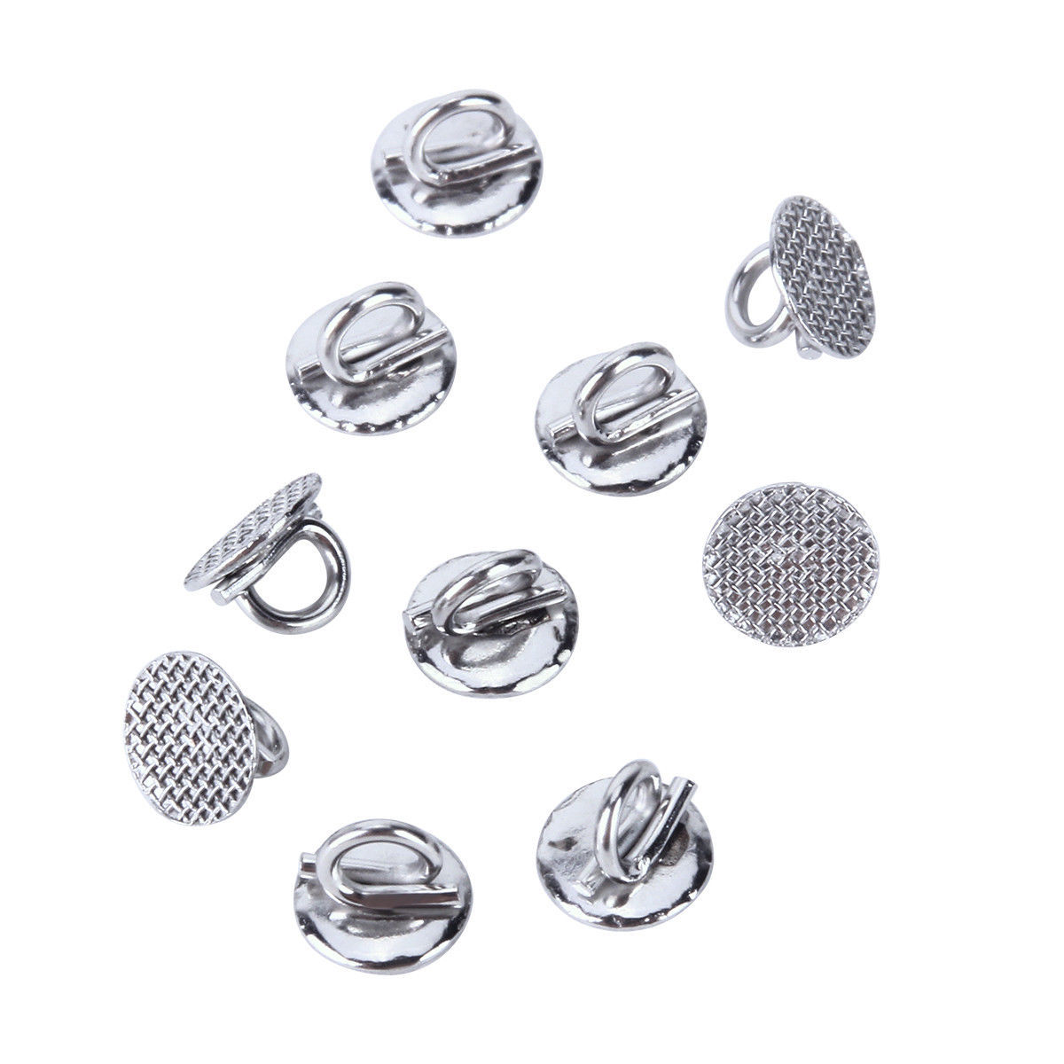 18Model AZDENT Dental Orthodontic Lingual Buttons Bondable Round / Button Chain