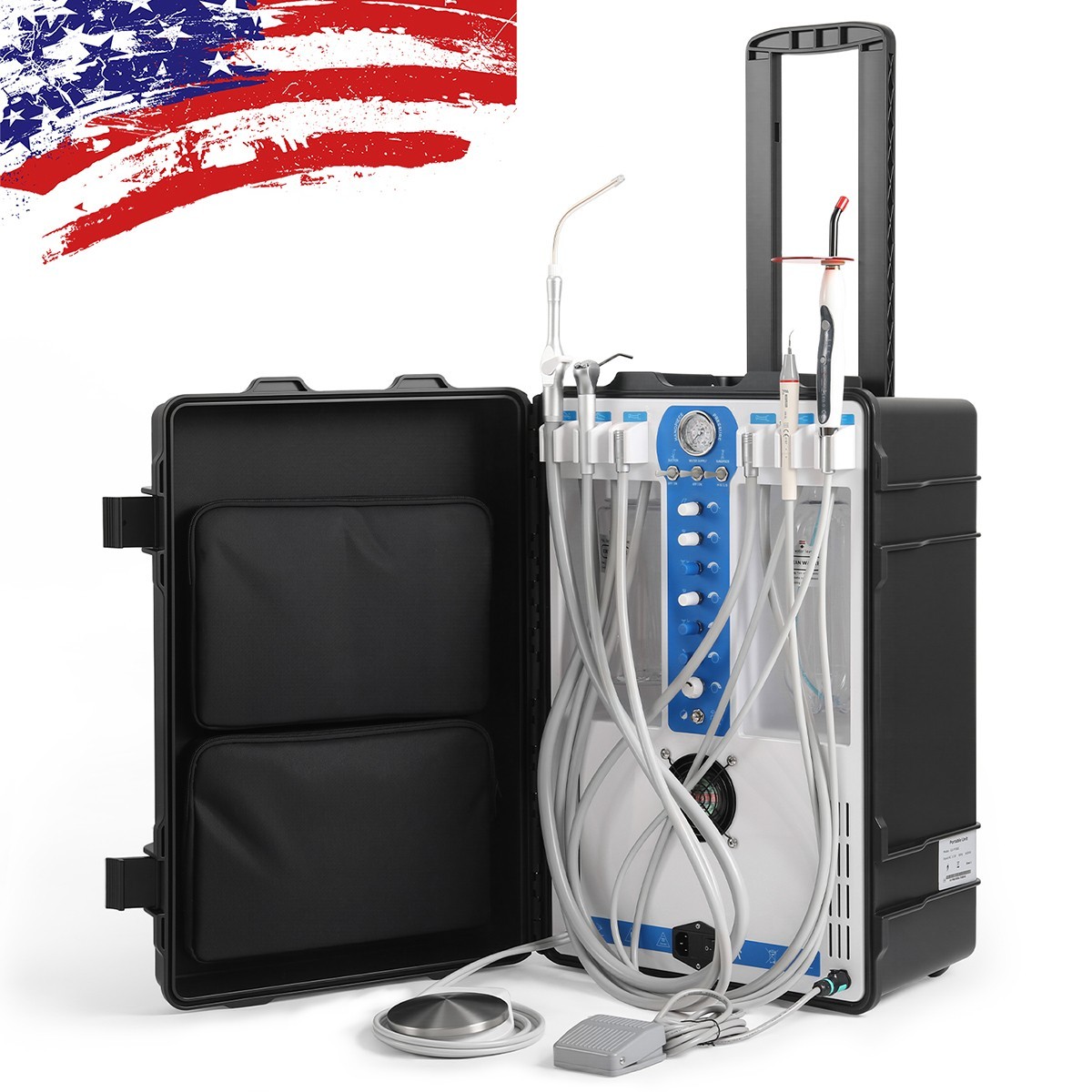 Dental Unit Chair Computer Controlled DC Motor PU /Mobile Dental Delivery Unit