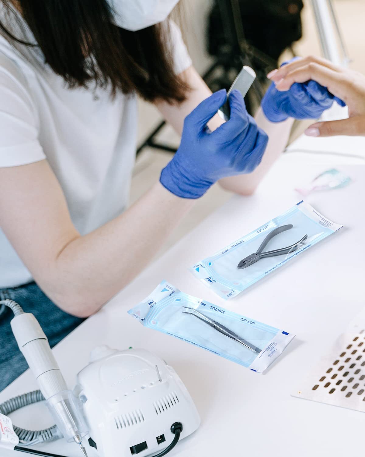 2000pcs Self-Sealing Sterilization Autoclave Pouch 3.5×6.5″ Blue Sterilizer Bags