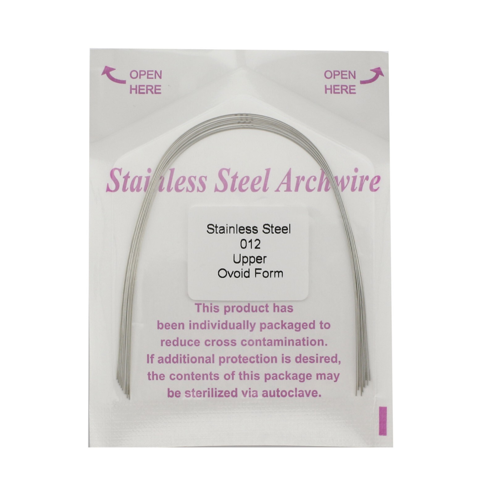 Orthodontic Arch Wire Ovoid Round Rectangular 12 14 16 1622 1725 Stainless Steel